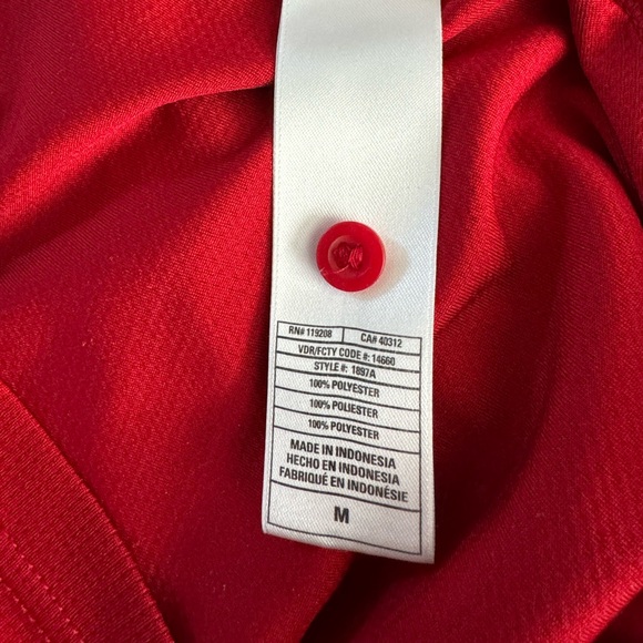 Men's Nebraska Huskers Adidas Polo - Picture 5 of 6